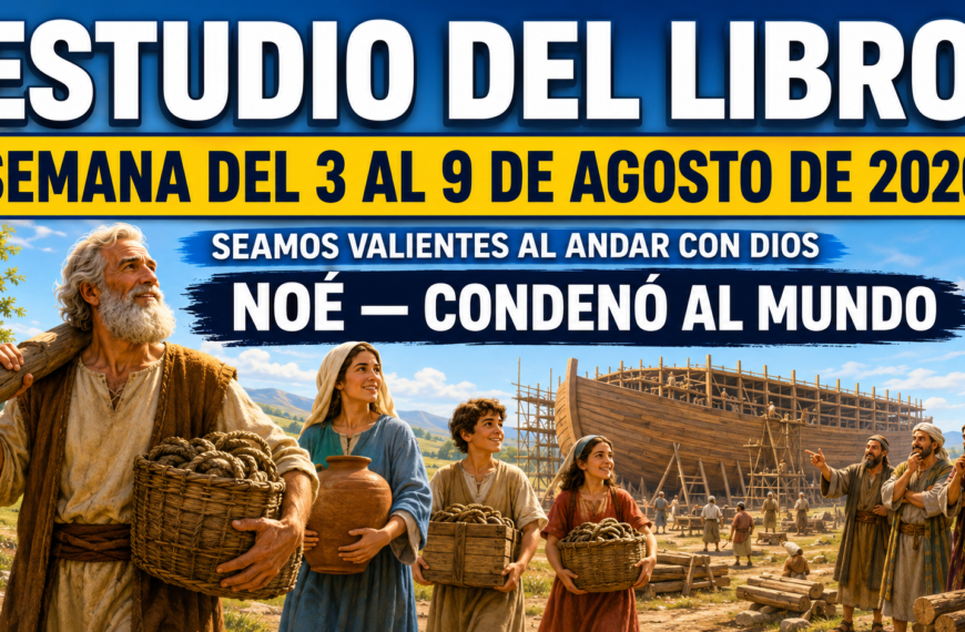 Estudio del Libro para la semana del 3 al 9 de agosto de 2026