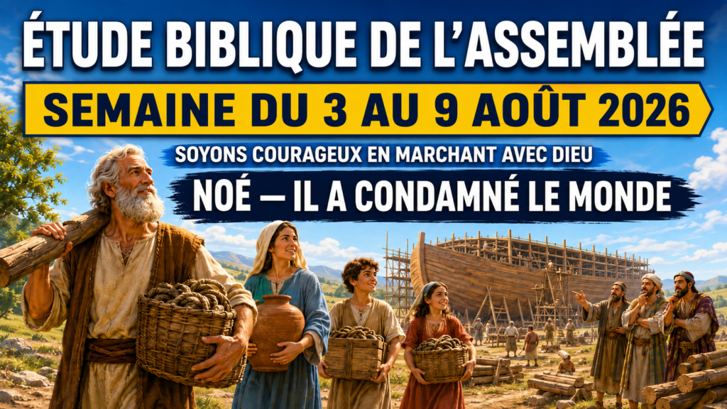 Étude biblique de l’assemblée — Semaine du 3 au 9 août 2026 Estudio del Libro para la semana del 3 al 9 de agosto de 2026