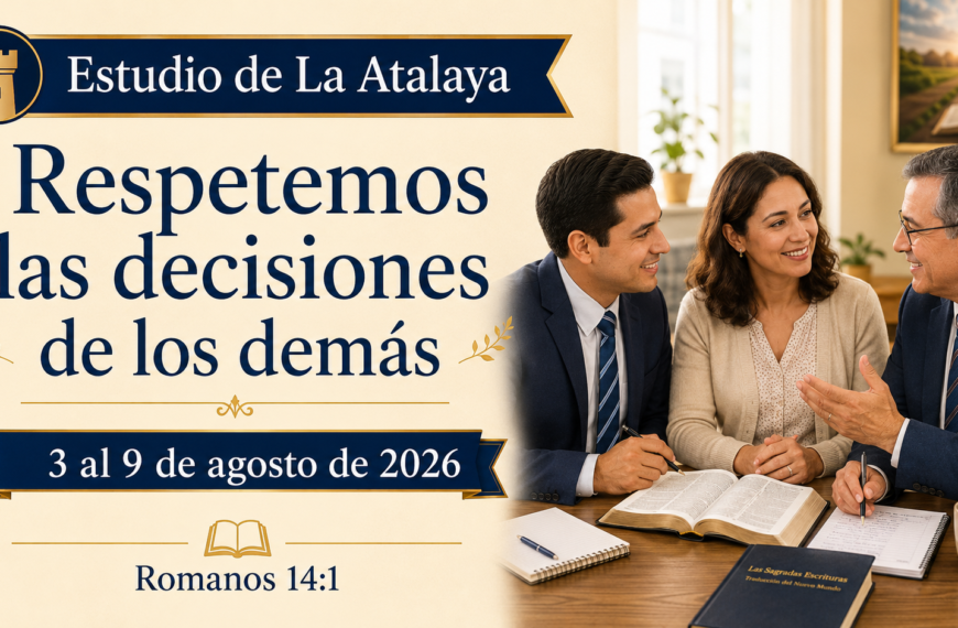 Estudio de La Atalaya para la semana del 3 al 9 de agosto de 2026
