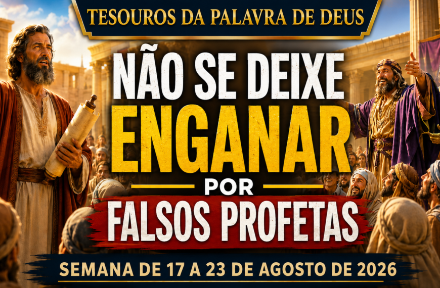 Comentários para a reunião TJ Tesoros de la Biblia semana del 17 al 23 de agosto de 2026
