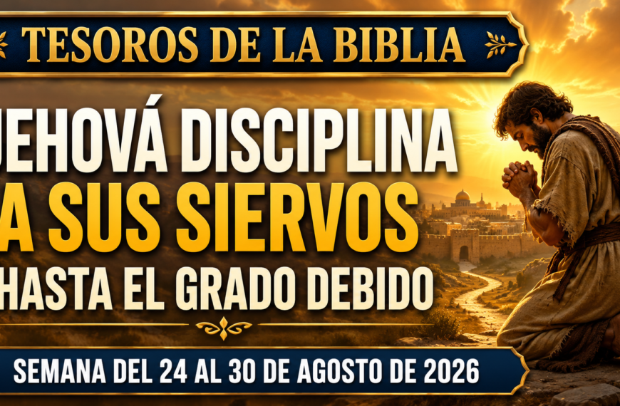 Tesoros de la Biblia semana del 24 al 30 de agosto de 2026