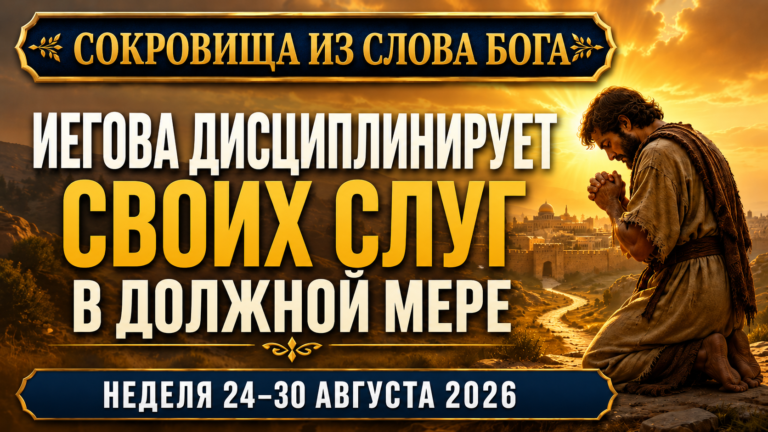Сокровища из Слова Бога на неделю 24–30 августа 2026 года
