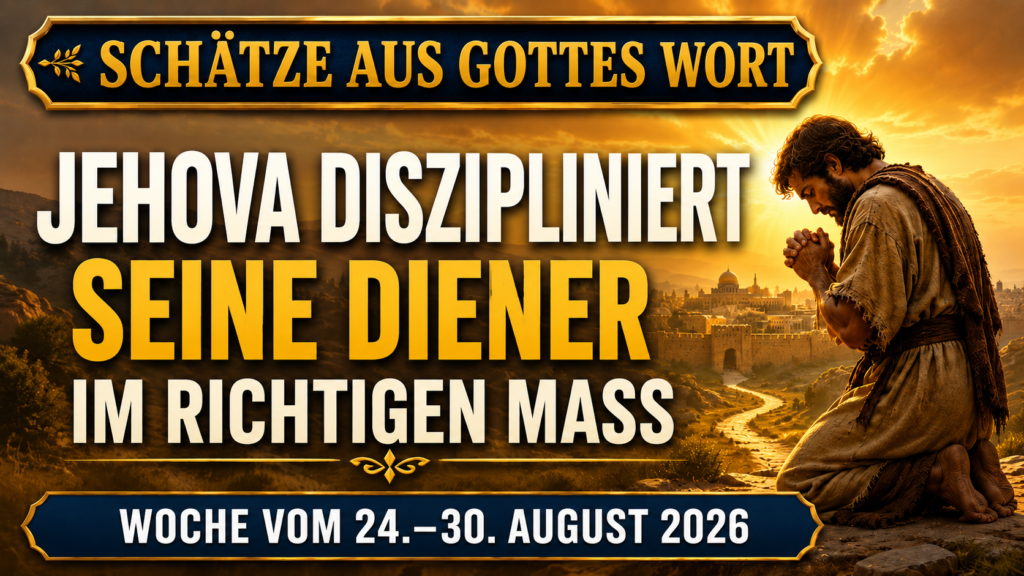 Schätze aus Gottes Wort für die Woche vom 24. bis 30. August 2026 Tesoros de la Biblia semana del 24 al 30 de agosto de 2026