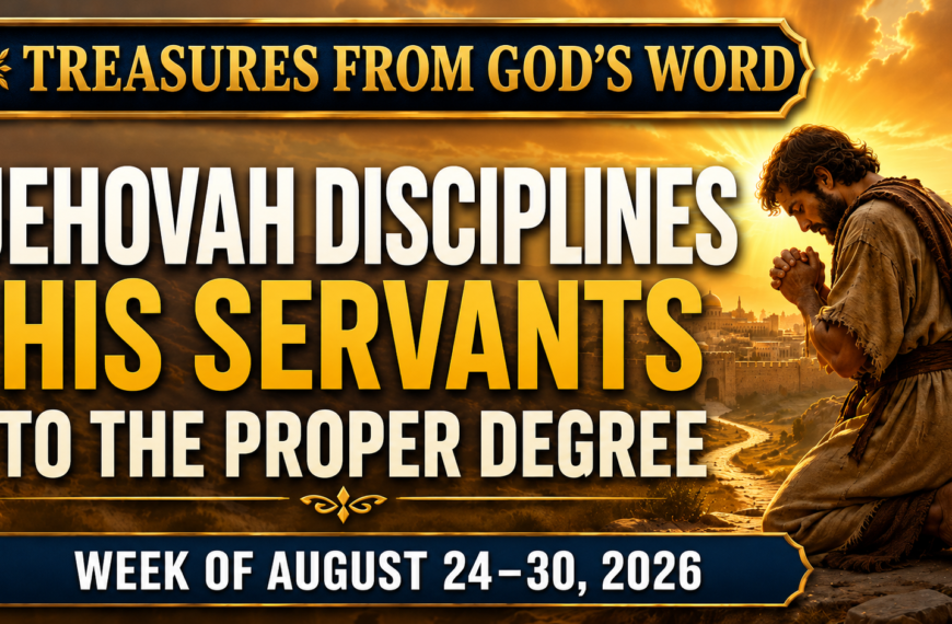 Tesoros de la Biblia semana del 24 al 30 de agosto de 2026