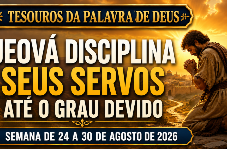 Tesoros de la Biblia semana del 24 al 30 de agosto de 2026