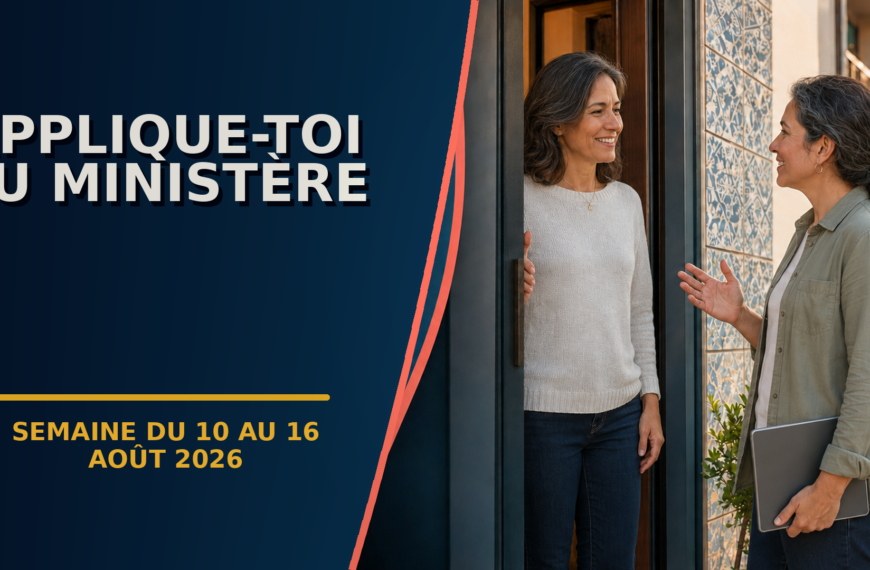 Applique-toi au ministère Seamos Mejores Maestros de la semana del 10 al 16 de Agosto de 2026