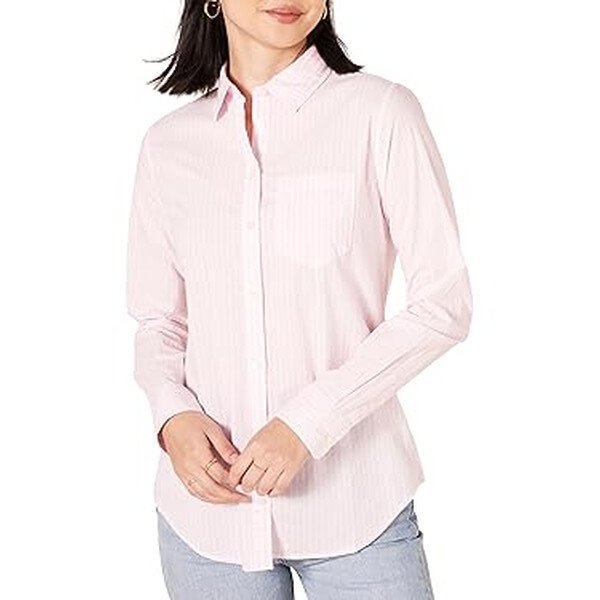 Camisa blusa de popelín manga larga