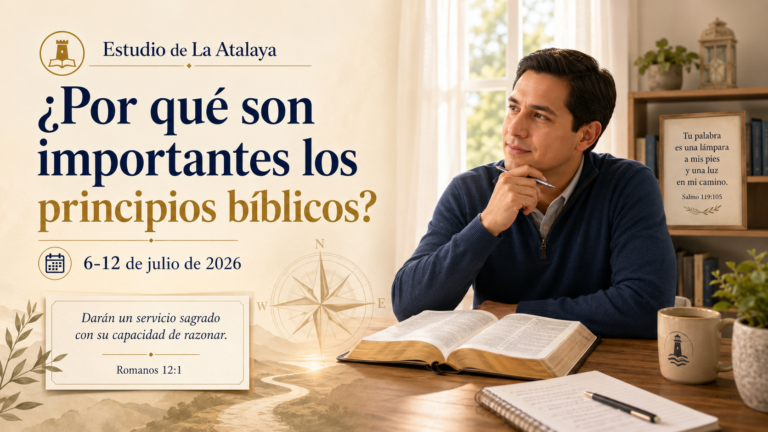 Estudio de La Atalaya semana del 6 al 12 de julio de 2026