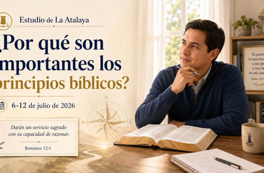 Estudio de La Atalaya semana del 6 al 12 de julio de 2026