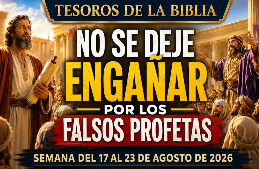 Tesoros de la Biblia semana del 17 al 23 de agosto de 2026