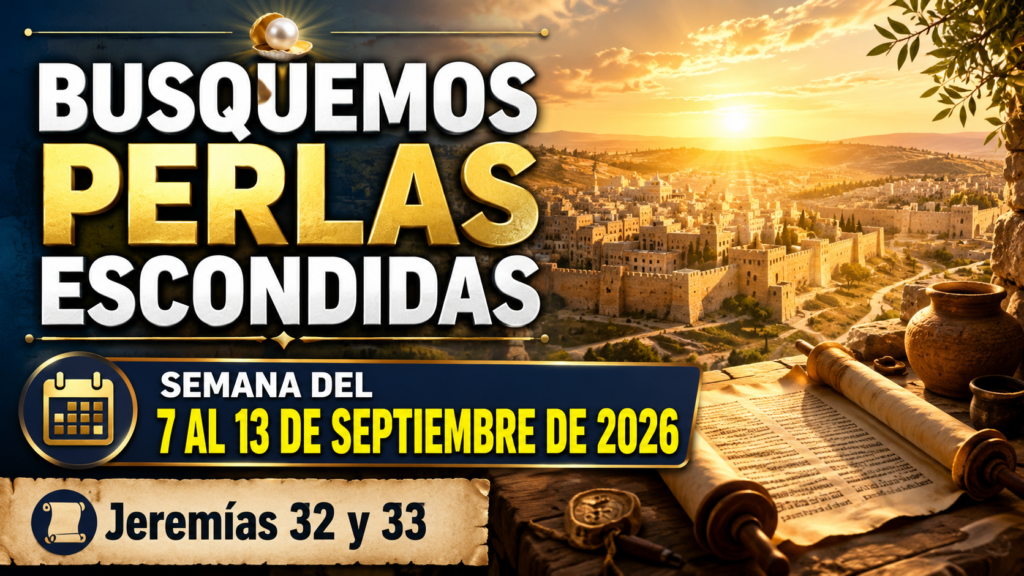 Busquemos Perlas Escondidas para la semana del 7 al 13 de septiembre de 2026 Busquemos Perlas Escondidas para la semana del 7 al 13 de septiembre de 2026