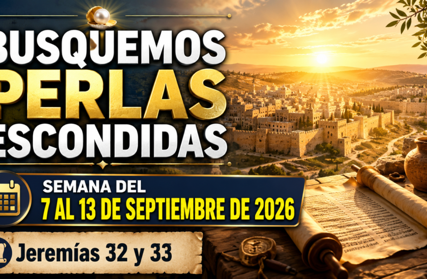 Comentarios para la reunión TJ Busquemos Perlas Escondidas para la semana del 7 al 13 de septiembre de 2026