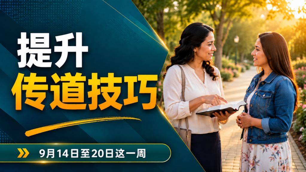 盡力做好傳道工作 2026年9月14至20日那週 Seamos Mejores Maestros de la semana del 14 al 20 de septiembre