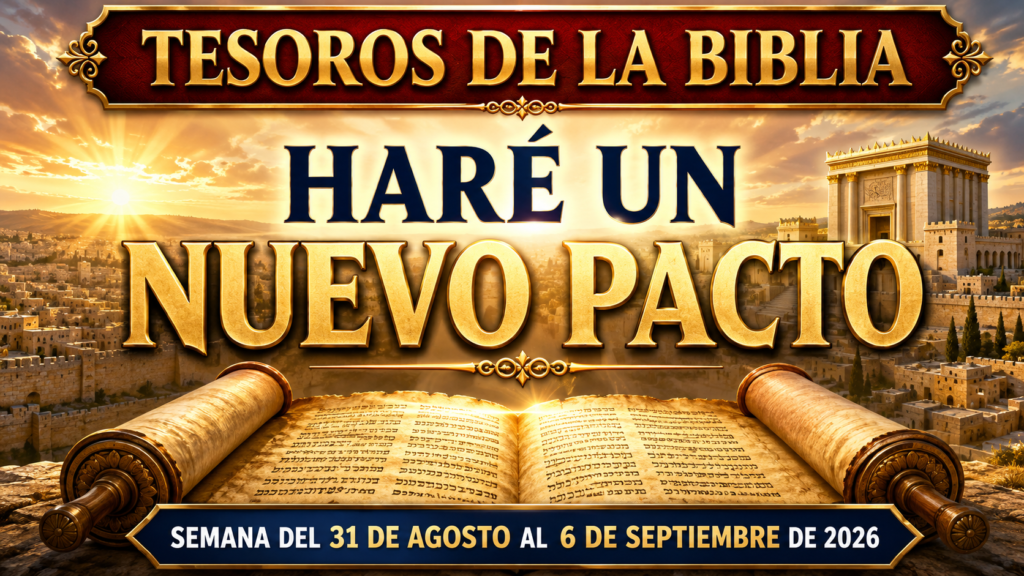 Tesoros de la Biblia para la semana del 31 de agosto al 6 de septiembre de 2026 Tesoros de la biblia del 31 de agosto al 6 de septiembre