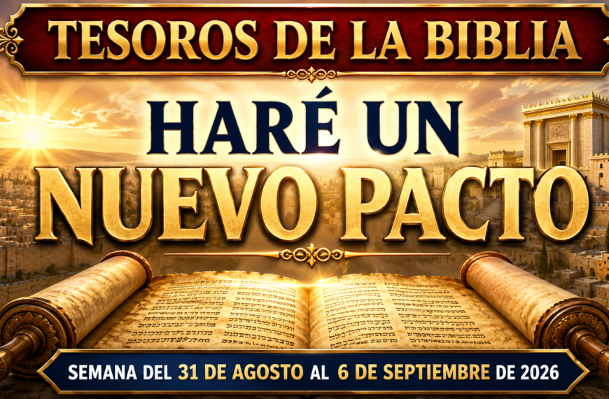 Tesoros de la biblia del 31 de agosto al 6 de septiembre