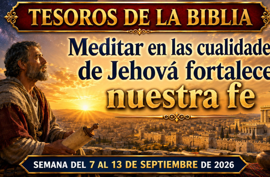 Tesoros de la Biblia del 7 al 13 de septiembre de 2026