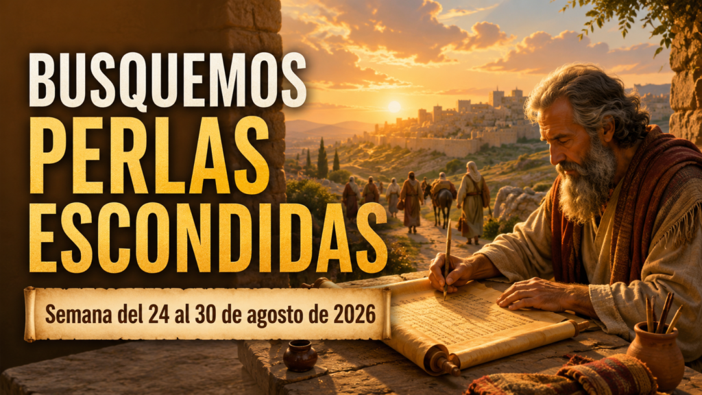 Busquemos Perlas Escondidas para la semana del 24 al 30 de agosto de 2026 Busquemos Perlas Escondidas del 24 al 30 de agosto de 2026