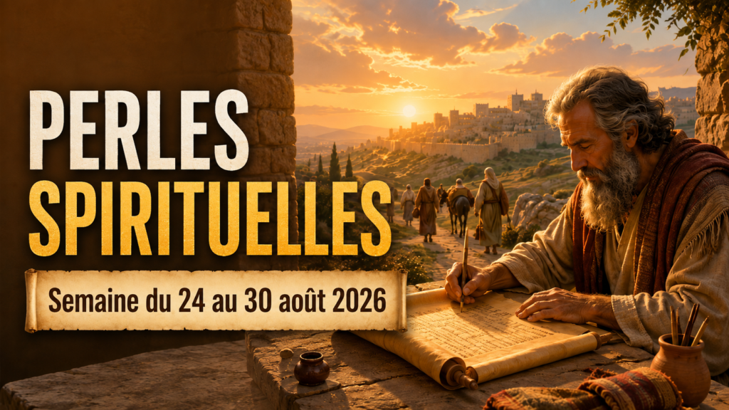 Perles spirituelles pour la semaine du 24 au 30 août 2026 Busquemos Perlas Escondidas del 24 al 30 de agosto de 2026