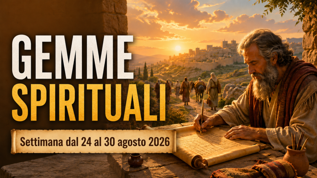 Gemme spirituali per la settimana dal 24 al 30 agosto 2026 Busquemos Perlas Escondidas del 24 al 30 de agosto de 2026