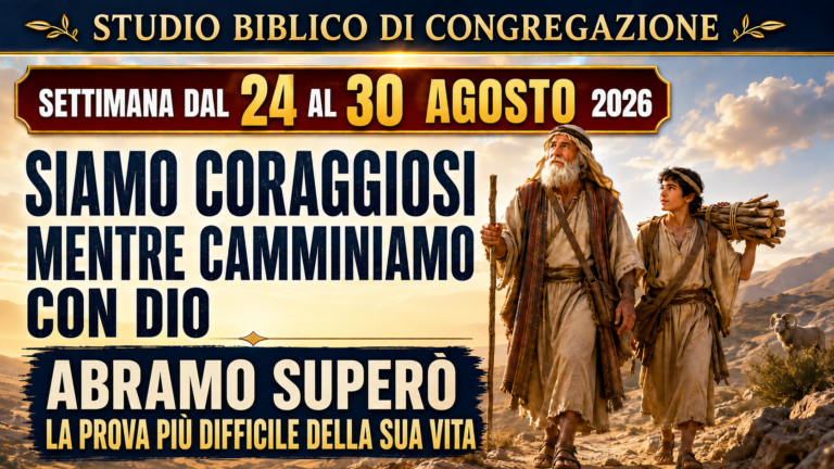 Estudio Bíblico de Congregación del 24 al 30 de agosto de 2026
