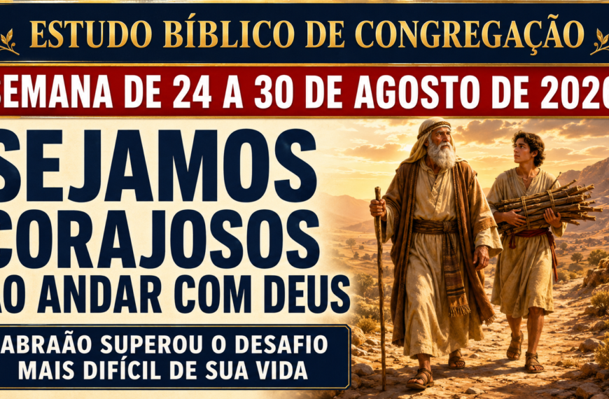 Estudio Bíblico de Congregación del 24 al 30 de agosto de 2026