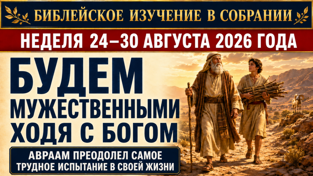 Estudio Bíblico de Congregación del 24 al 30 de agosto de 2026