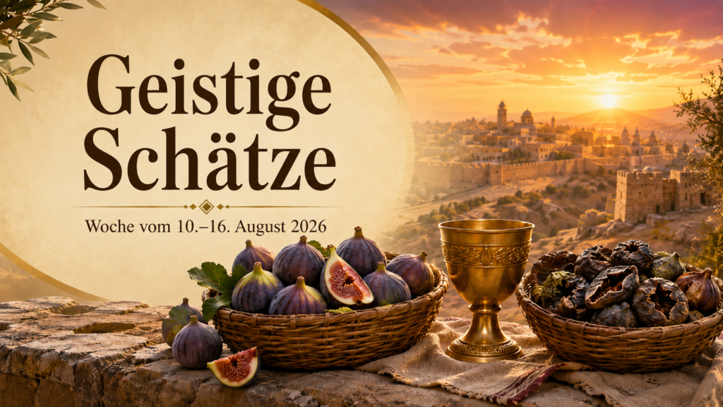 Nach geistigen Schätzen graben — Woche vom 10. bis 16. August 2026 Busquemos Perlas Escondidas para la semana del 10 al 16 de agosto de 2026