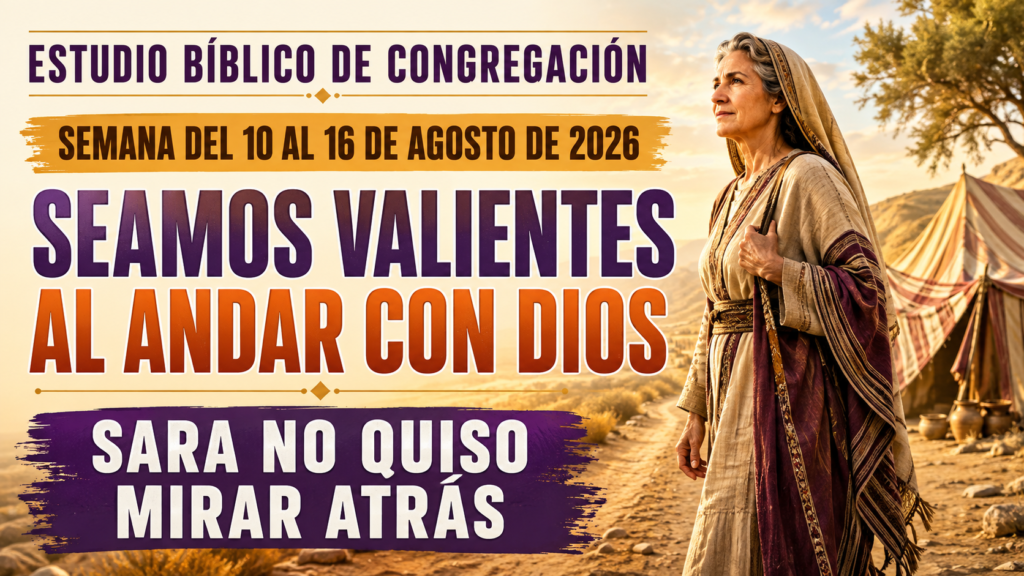 Estudio del Libro para la semana del 10 al 16 de agosto de 2026