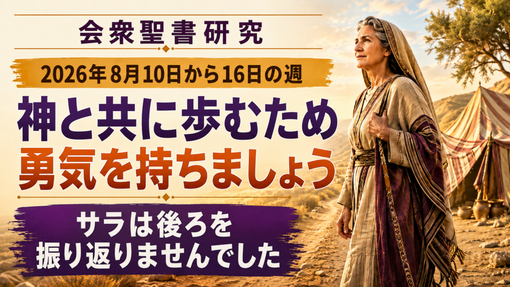 会衆聖書研究 ― 2026年8月10日‐16日の週 Estudio del Libro para la semana del 10 al 16 de agosto de 2026