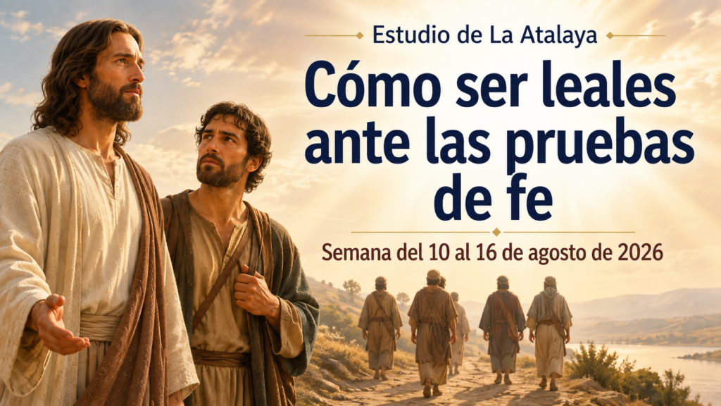 Estudio de La Atalaya para la semana del 10 al 16 de agosto