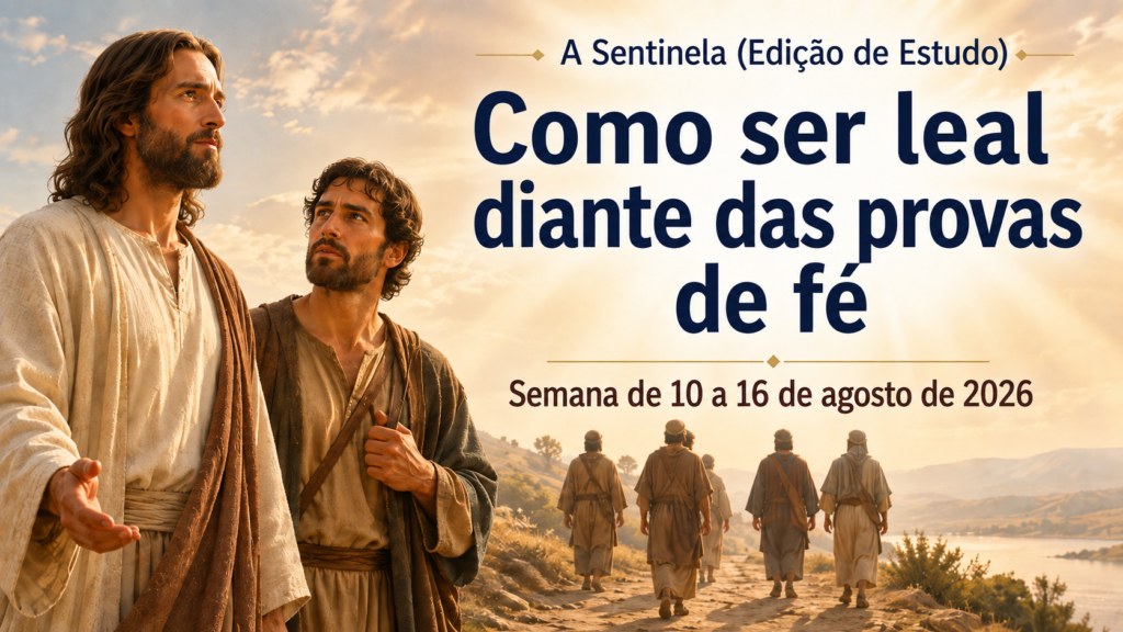 Estudo de A Sentinela - Semana de 10 a 16 de agosto de 2026 Estudio de La Atalaya para la semana del 10 al 16 de agosto