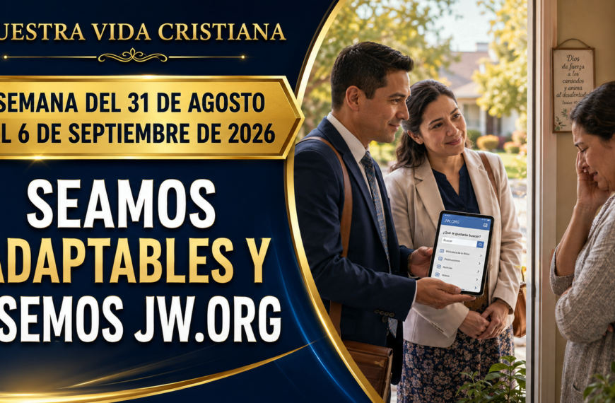 Nuestra Vida Cristiana Semana del 31 de agosto al 6 de septiembre de 2026