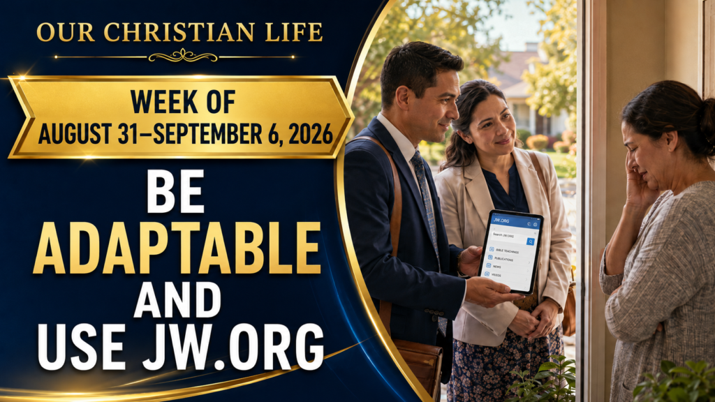 Living as Christians for the week of August 31 to September 6, 2026 Nuestra Vida CristianaSemana del 31 de agosto al 6 de septiembre de 2026