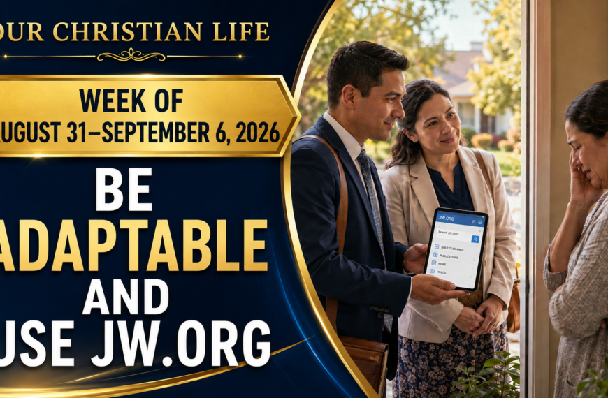 Living as Christians Nuestra Vida CristianaSemana del 31 de agosto al 6 de septiembre de 2026