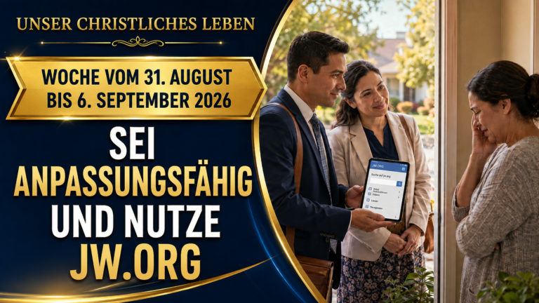 Nuestra Vida CristianaSemana del 31 de agosto al 6 de septiembre de 2026