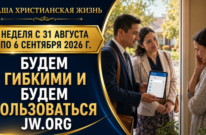 Комментарии к встрече Свидетелей Иеговы Nuestra Vida CristianaSemana del 31 de agosto al 6 de septiembre de 2026