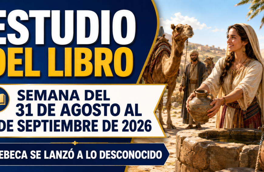Estudio Bíblico de Congregación Estudio Bíblico de Congregación para la semana del 31 de agosto al 6 de septiembre de 2026