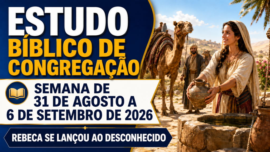 Estudio Bíblico de Congregación para la semana del 31 de agosto al 6 de septiembre de 2026