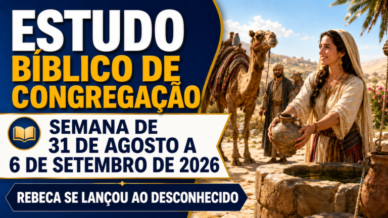 Estudio Bíblico de Congregación para la semana del 31 de agosto al 6 de septiembre de 2026