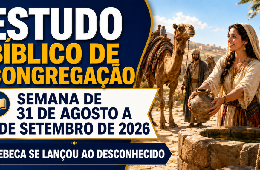 Estudo Bíblico de Congregação Estudio Bíblico de Congregación para la semana del 31 de agosto al 6 de septiembre de 2026