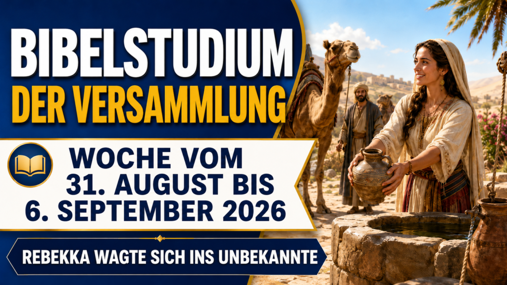 Estudio Bíblico de Congregación para la semana del 31 de agosto al 6 de septiembre de 2026