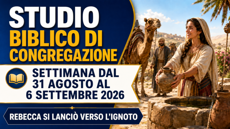 Estudio Bíblico de Congregación para la semana del 31 de agosto al 6 de septiembre de 2026
