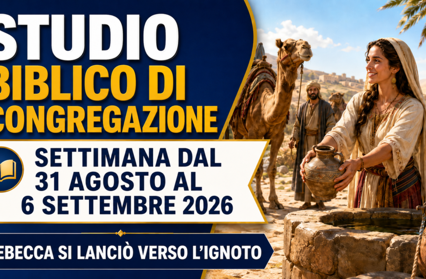 Estudio Bíblico de Congregación para la semana del 31 de agosto al 6 de septiembre de 2026