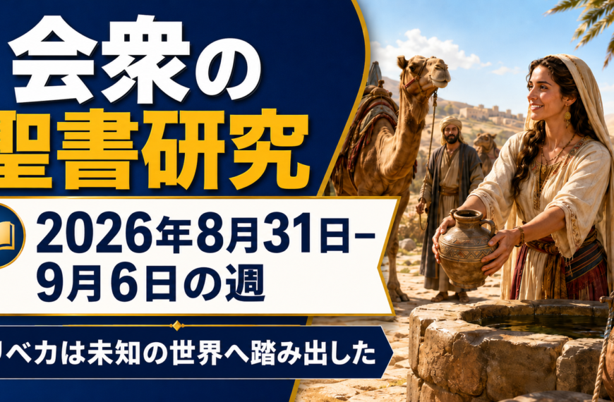 エホバの証人の集会のコメント Estudio Bíblico de Congregación para la semana del 31 de agosto al 6 de septiembre de 2026