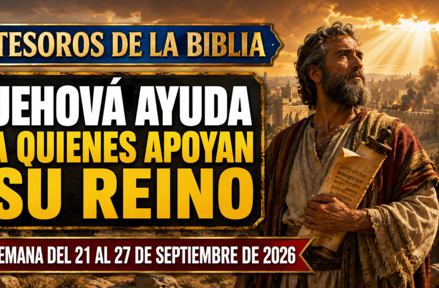 Tesoros de la Biblia para la semana del 21 al 27 de septiembre de 2026