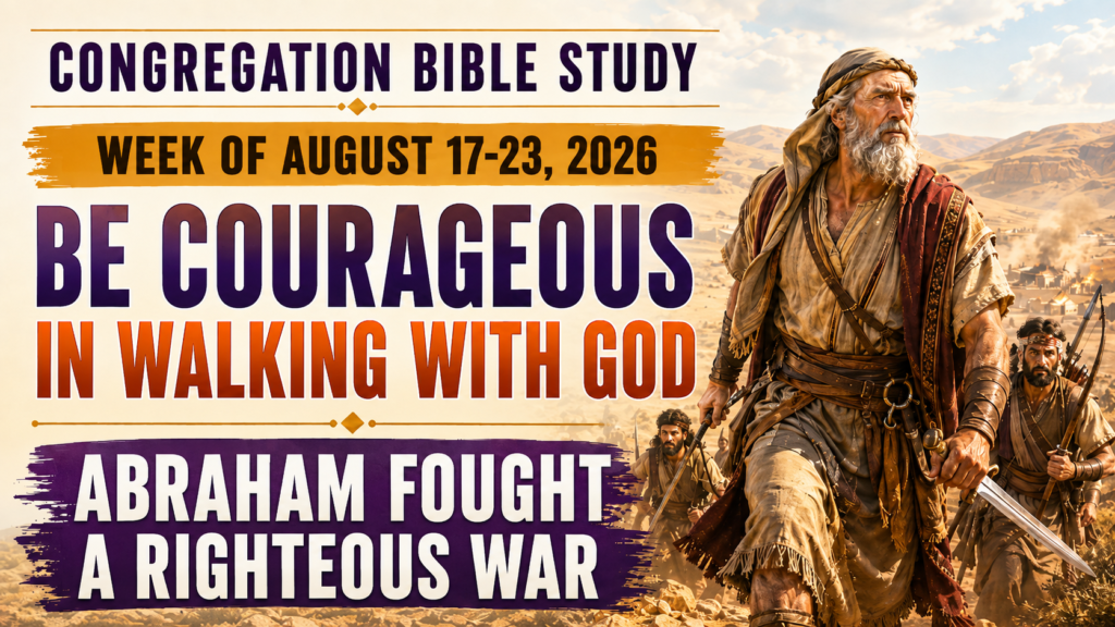 Congregation Bible Study - Week of August 17-23, 2026 Estudio bíblico de esta semana