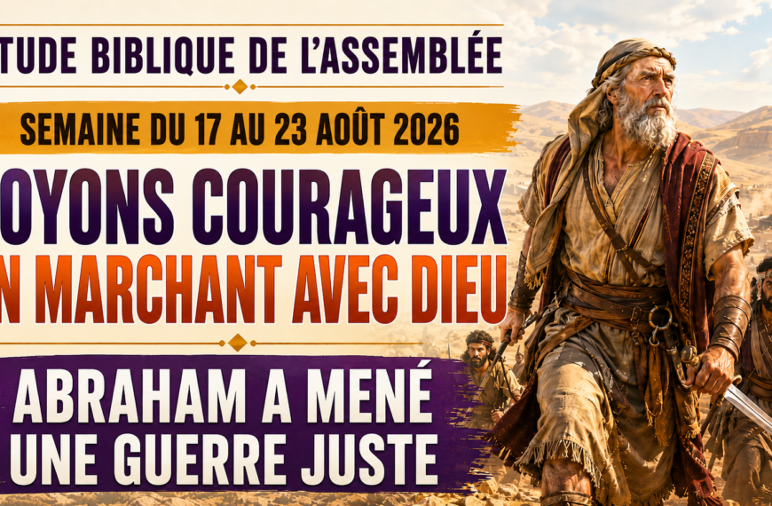 Étude biblique de l’assemblée Estudio bíblico de esta semana