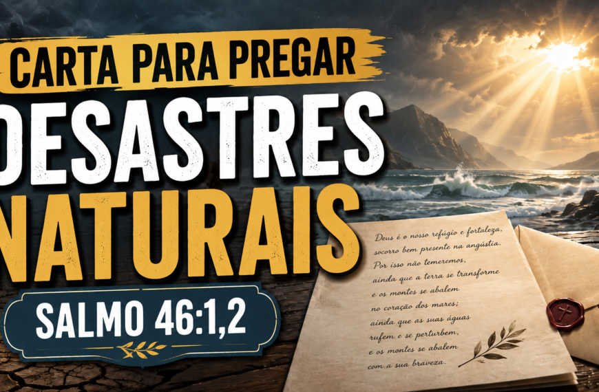 Cartas para predicar sobre desastres naturales y salmo.