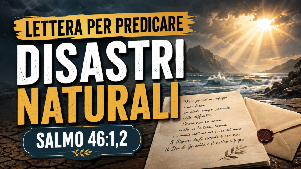 Cartas para predicar sobre desastres naturales y salmo.