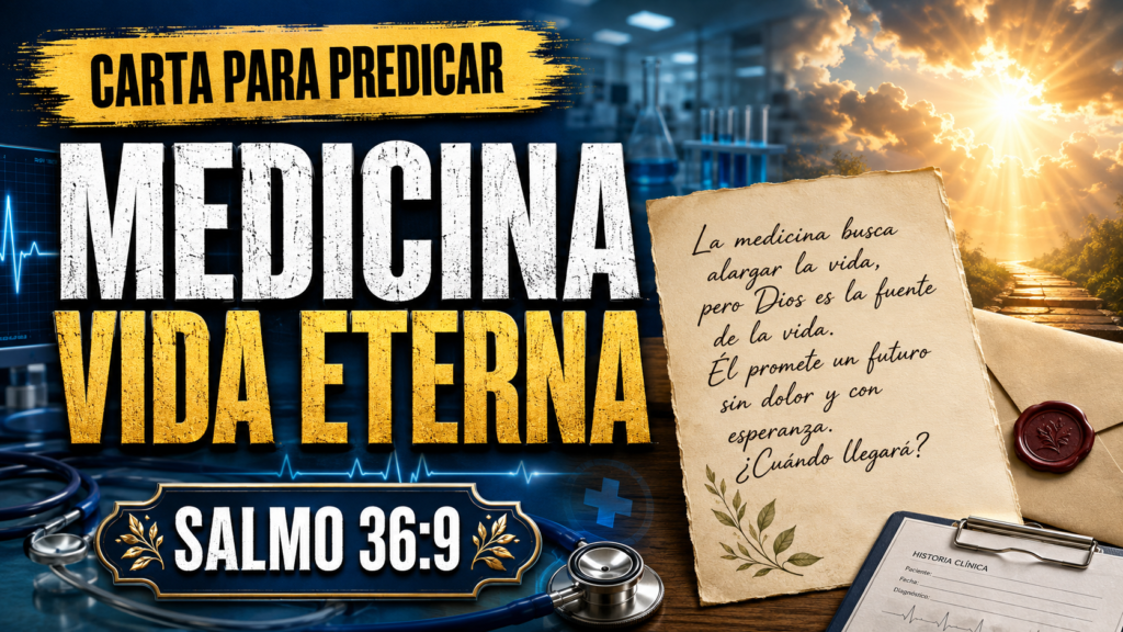Carta para predicar sobre medicina vida eterna Salmo 36:9